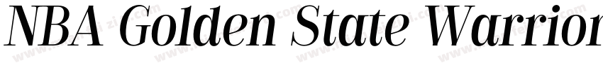 NBA Golden State Warriors Regular字体转换